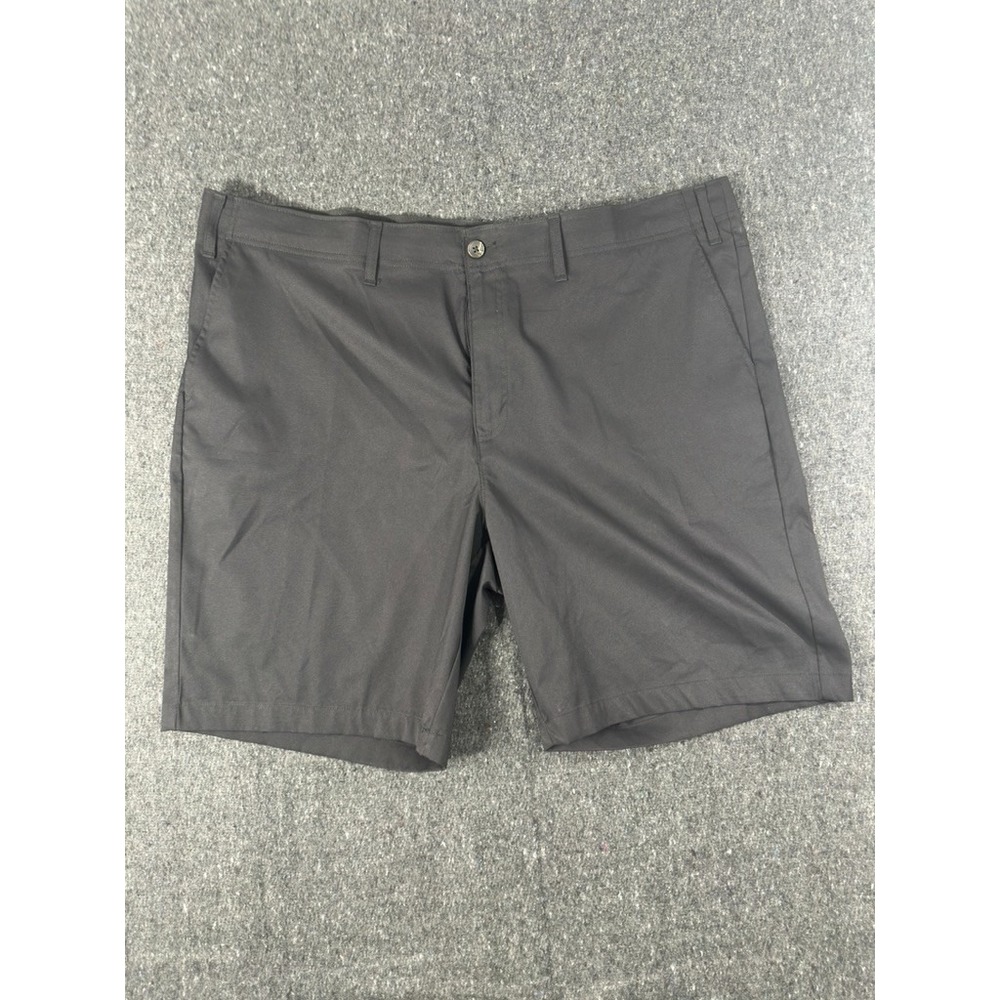 Foundry Golf Shorts Mens 48 Black Performance Chino Flat Front Moisture Wicking